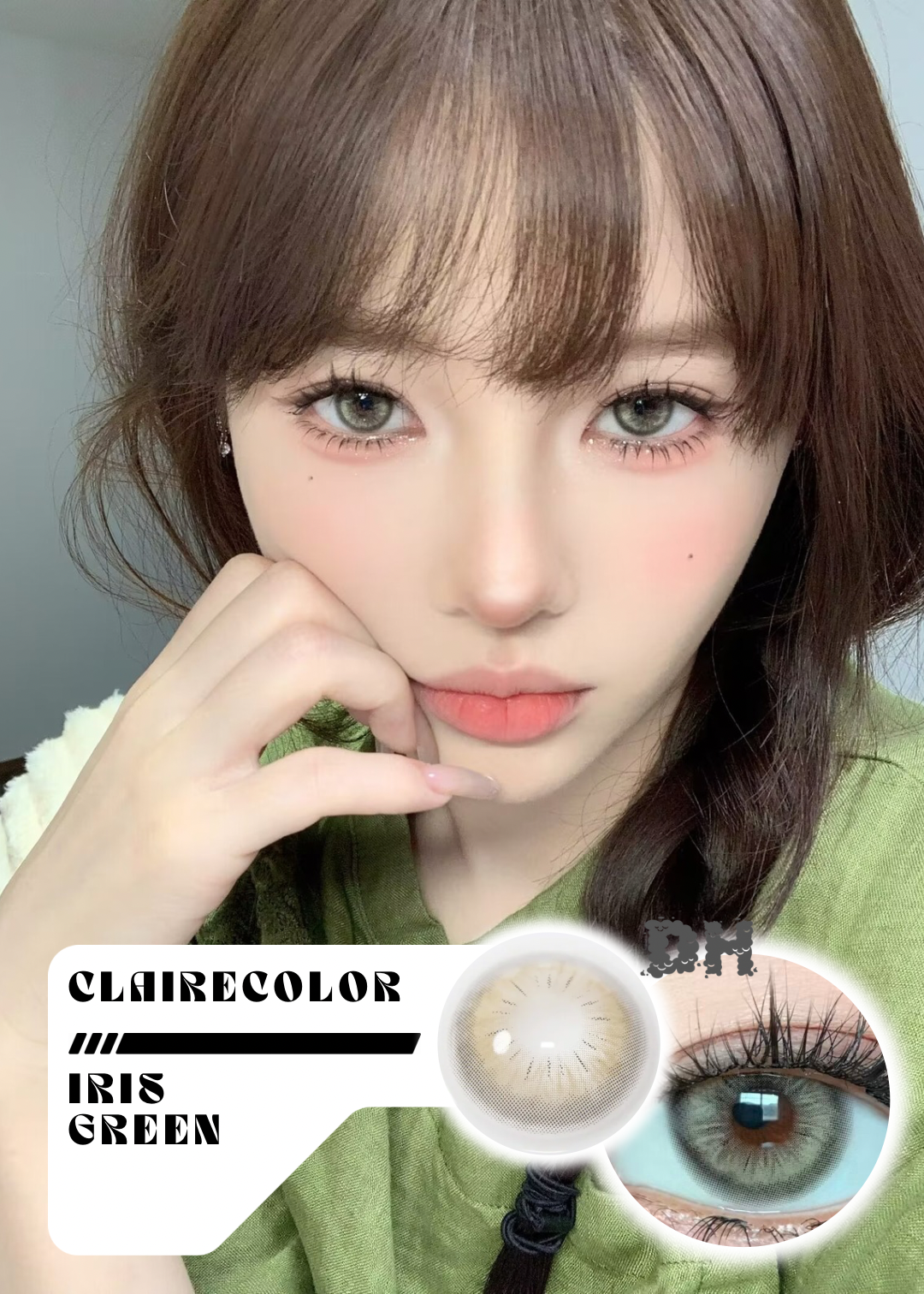 Clairecolor Iris Green 拒絕內耗 1 Year 一片裝