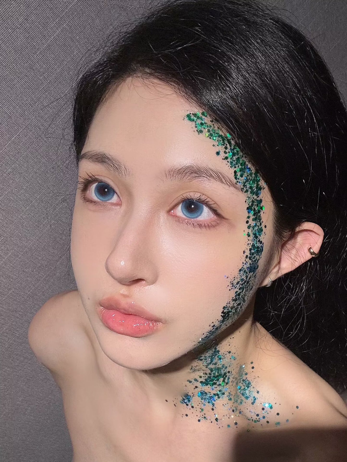 Sugarplum Glitter Blue 玻璃海 1 Year 一片裝