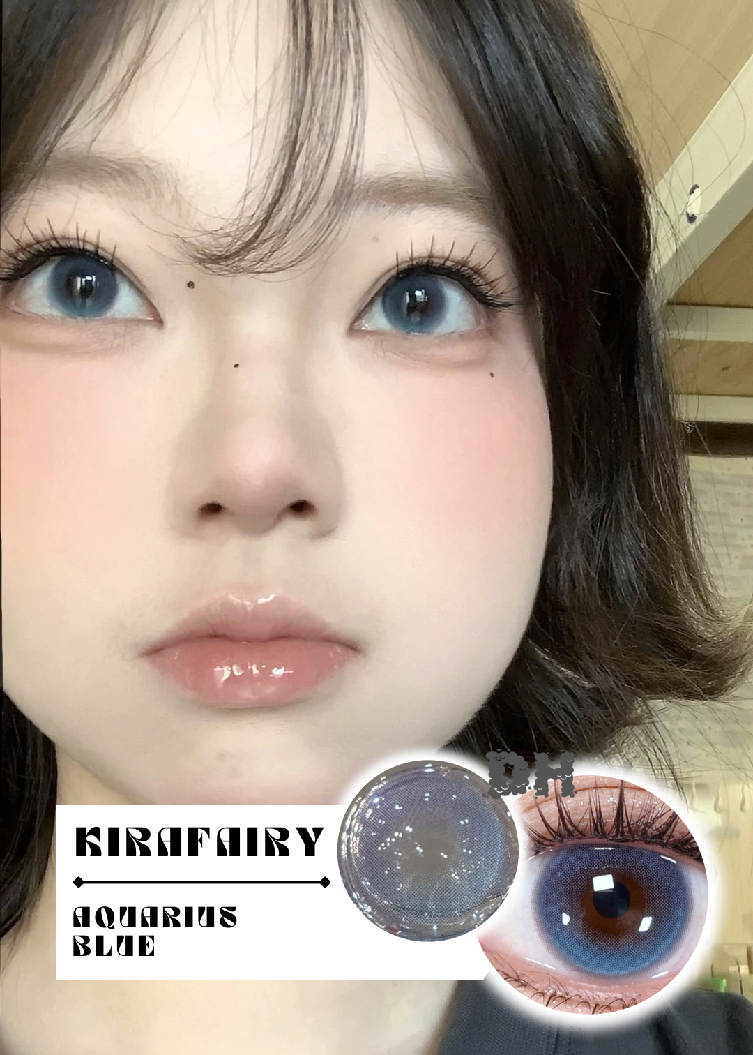 Kirafairy Aquarius Blue 月水藍 6-Months 一片裝