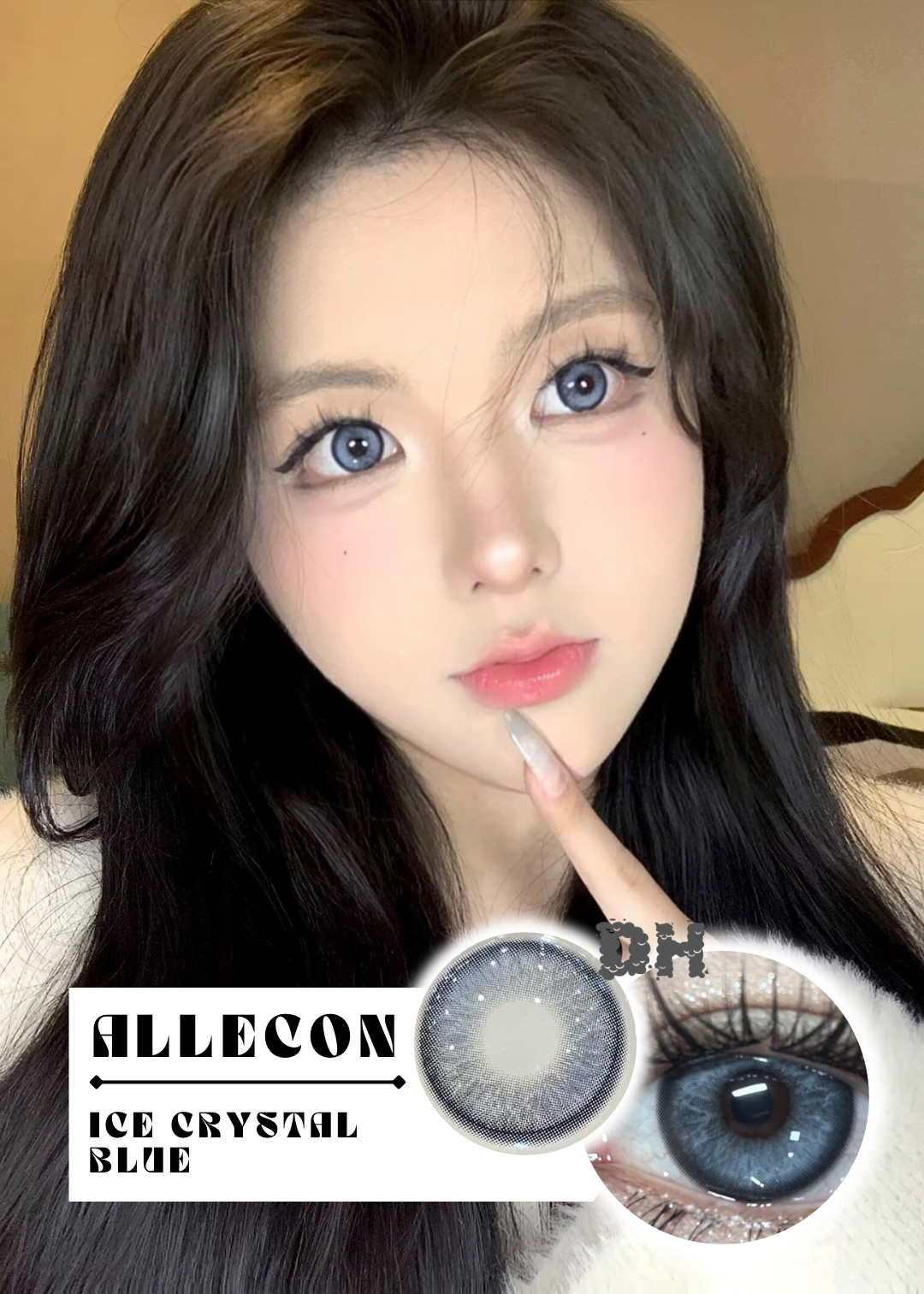 Allecon Ice Crystal Blue 冰晶藍 6-Months 一片裝
