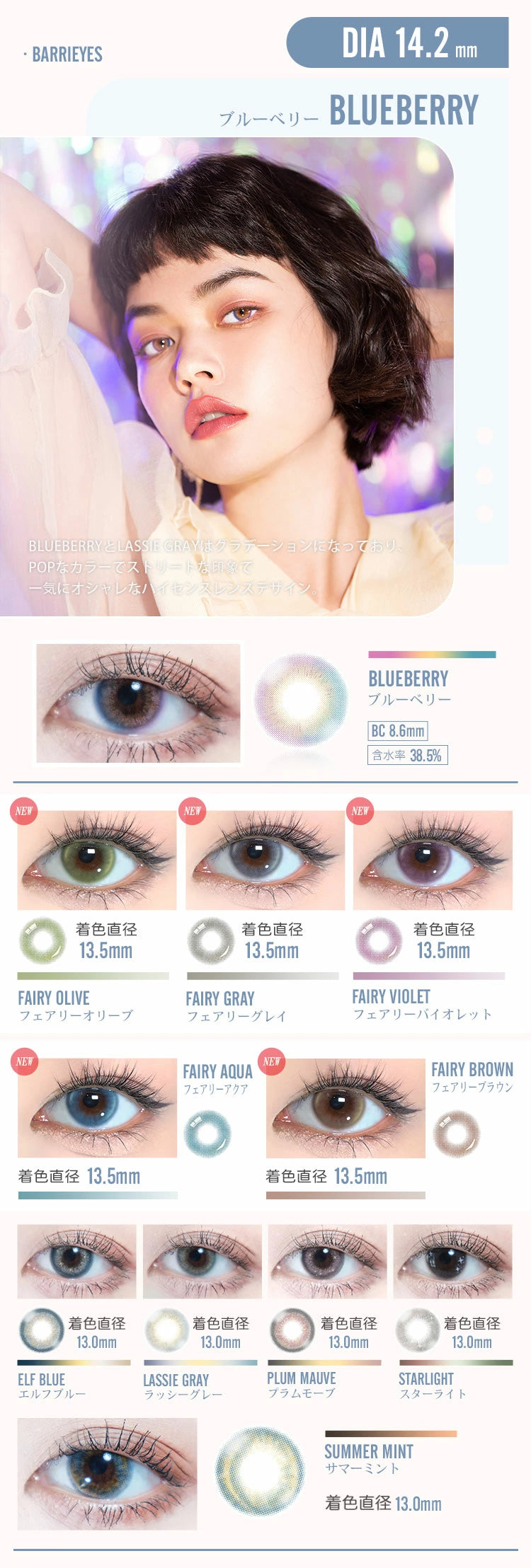 【預購】BARRIEYES Fairy Aqua 1 Day 六片裝