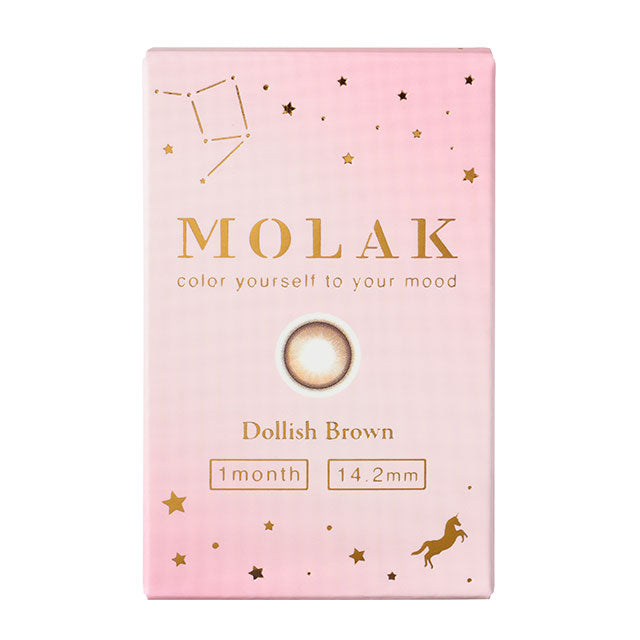 【預購】MOLAK Dollish Brown 1-Month 兩片裝