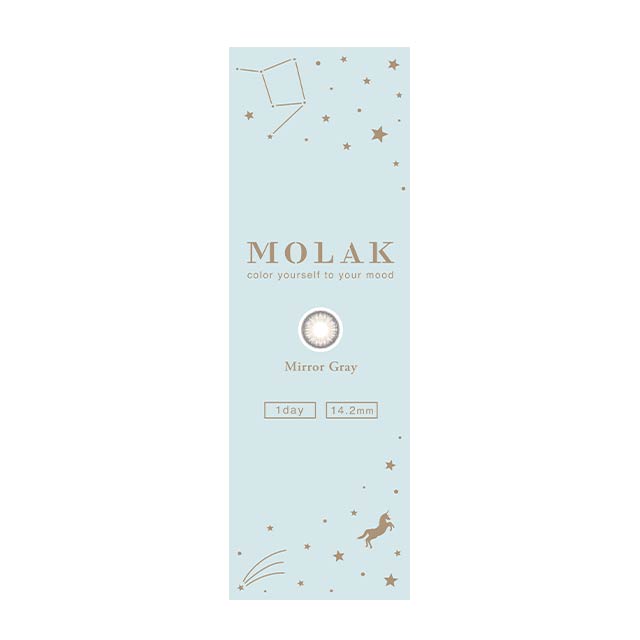 【預購】MOLAK Mirror Gray 1 Day 十片裝