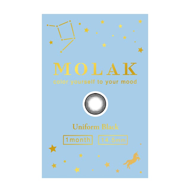 【預購】MOLAK Uniform Black 1-Month 兩片裝