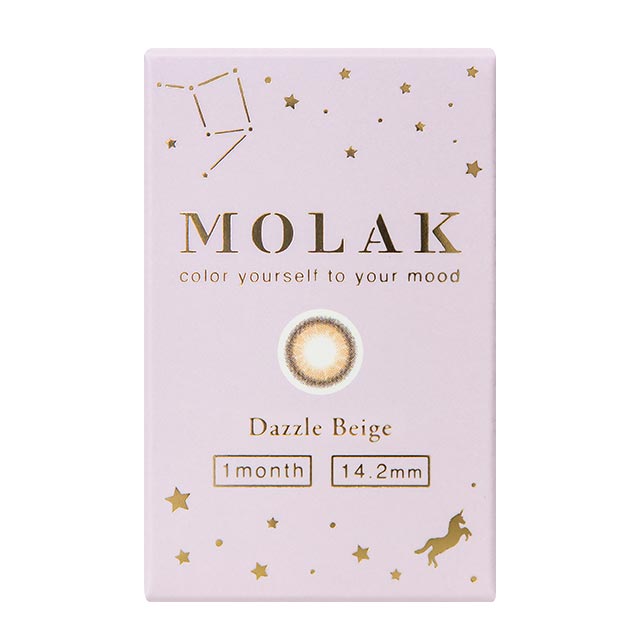 【預購】MOLAK Dazzle Beige 1-Month 兩片裝