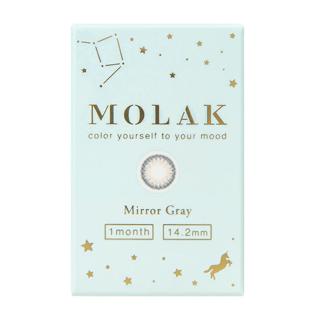 【預購】MOLAK Mirror Gray 1-Month 兩片裝