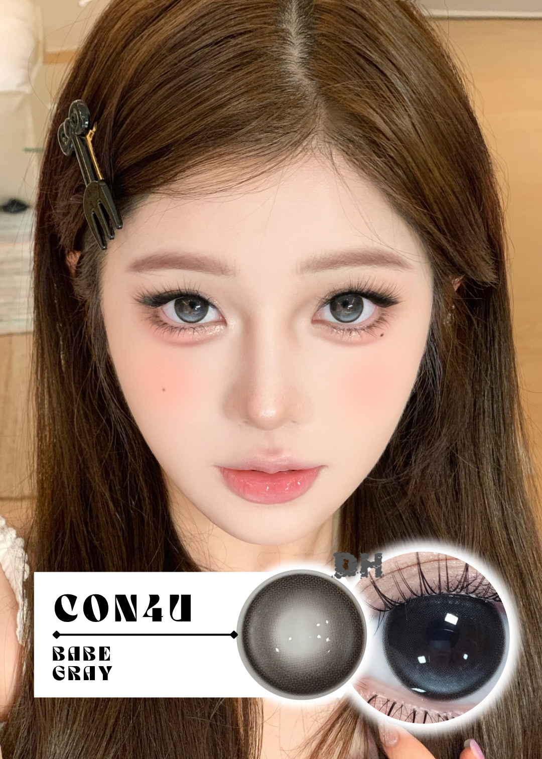 Con4u Babe Gray 貓眼芭比 1 Year 一片裝