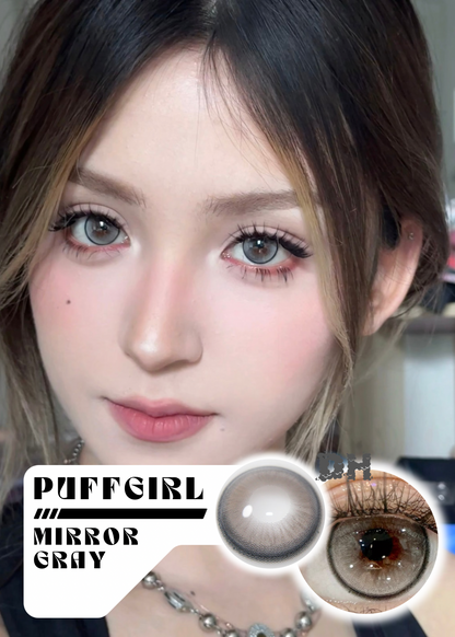 Puffgirl Mirror Gray 黑桃皇后 6-Months 一片裝
