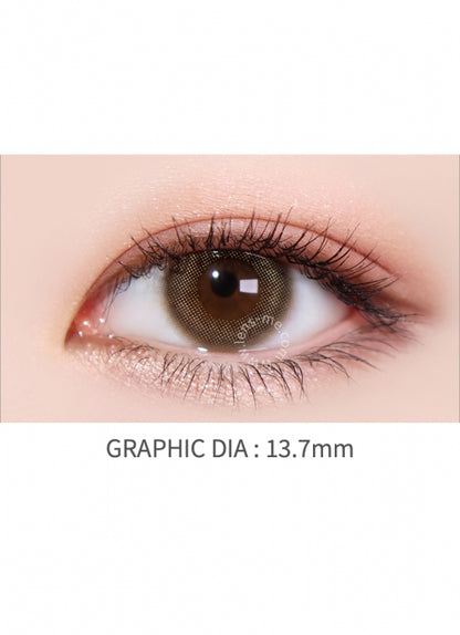 【散光訂製】LENSME Torica Demeure Brown 1-Month 兩片裝