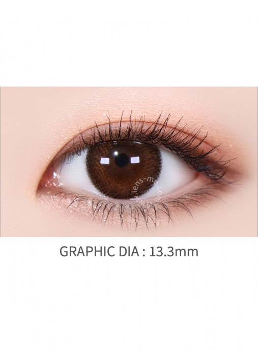 【散光訂製】LENSME Dyllis Choco Brown 1-Month 兩片裝