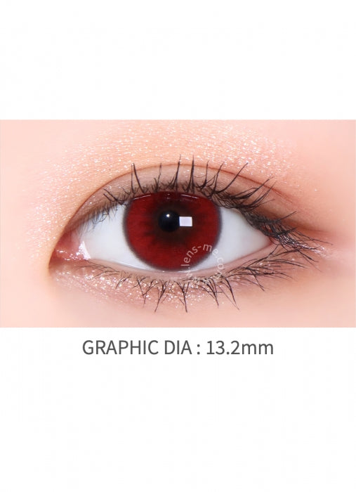 【散光訂製】LENSME Flexfit Deep Red 6-Months 一片裝