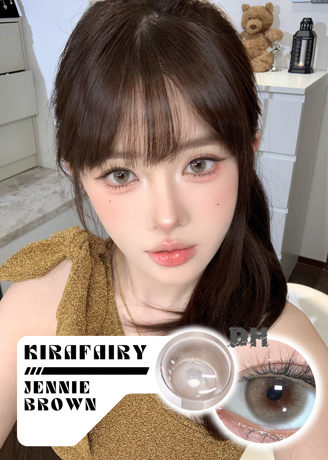 Kirafairy Jennie Brown 金淺亞麻 1 Day