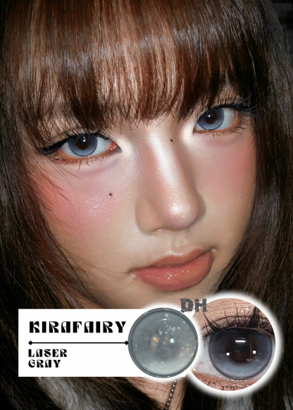 【固定高光】Kirafairy Laser Gray 冰淚光 1 Day 十片裝