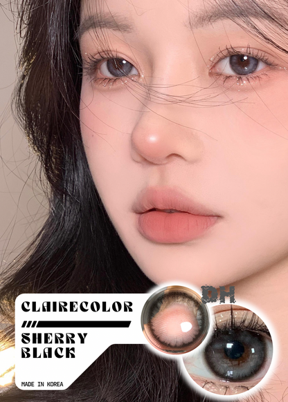 Clairecolor Sherry Black 淚花冰珠 1 Year 一片裝