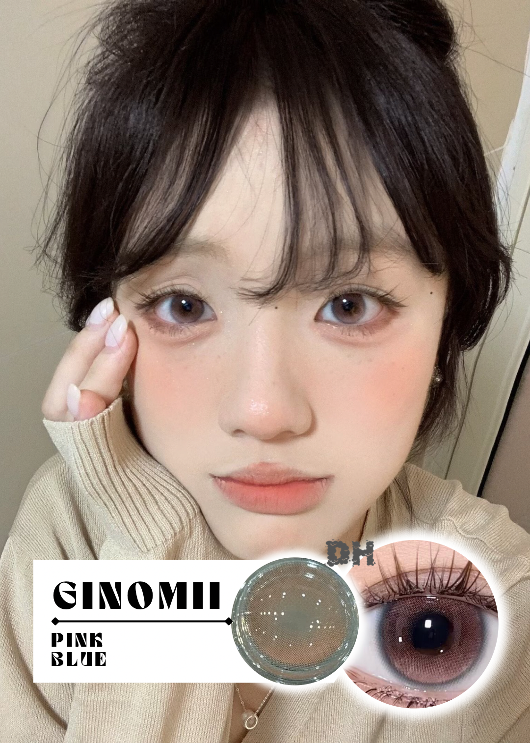Ginomii Pink Blue 桃汽藍調 6-Months 一片裝