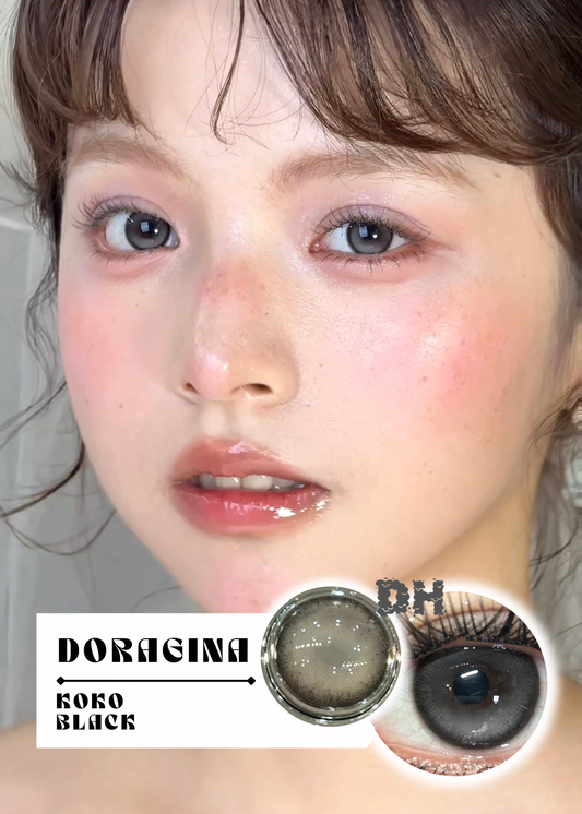 Doragina Koko Black 玻璃水淚 6-Months 一片裝