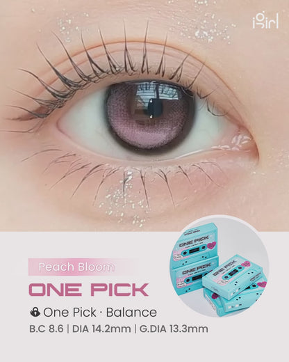 【預購】I-GIRL Onepick Balance Peach Bloom 1 Month 一片裝
