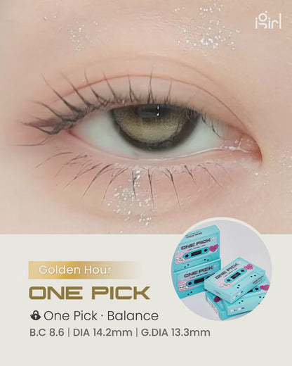 【預購】I-GIRL Onepick Balance Golden Hour 1 Month 一片裝