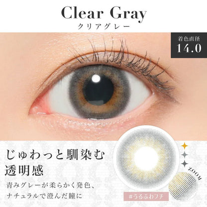 【預購】SECRET CANDY MAGIC Clear Gray 1 Day 二十片裝