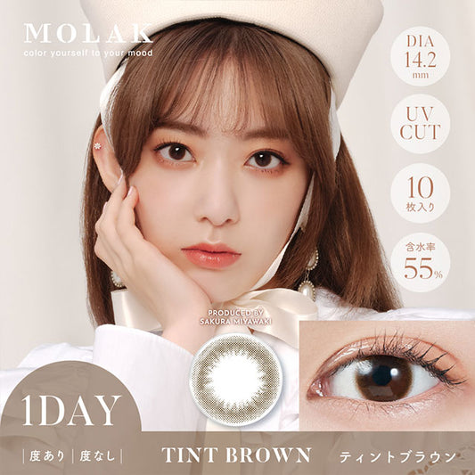 【預購】MOLAK Tint Brown 1 Day 十片裝
