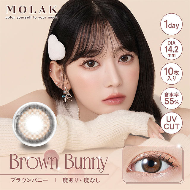 【預購】MOLAK Brown Bunny 1 Day 十片裝