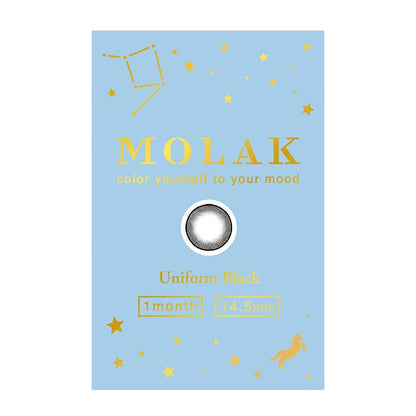 【預購】MOLAK Uniform Black 1-Month 兩片裝
